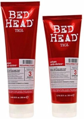 BED HEAD TIGI Urban Anti Dotes Resurrection Shampoo 8.45 Oz. & Conditioner 6.76 Oz. Duo for Weak Brittle Hair by TIGI(2 Items in the set)