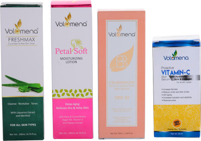

Volamena Combo of Skin Toner, Beauty Enhancer Cream, Skin Serum and Moisturizing Lotion(Set of 4)