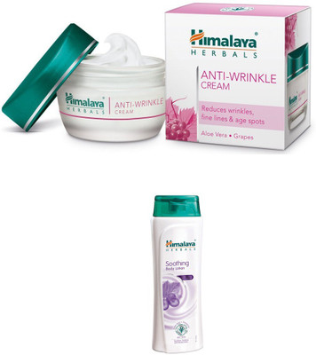 

Himalaya Anti Wrinkle Cream, Soothing Body Lotion(Set of 2)