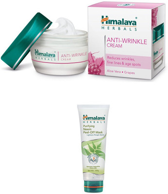 

Himalaya Anti Wrinkle Cream, Purifying Neem Peel Off Mask(Set of)
