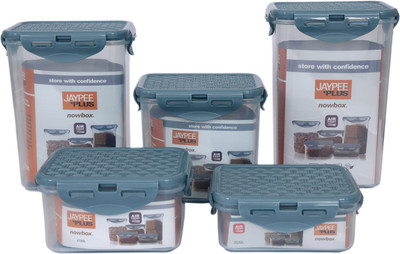 

Jaypee Plus Now Box S2 series - 4170 ml Plastic Grocery Container(Pack of 5, Blue)