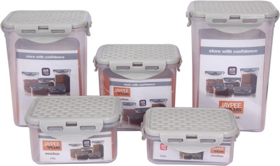 

Jaypee Plus Now Box S2 series - 4170 ml Plastic Grocery Container(Pack of 5, White)