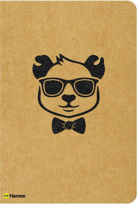

Hamee A5 Notebook(Recyclable Designer Printed Brown Paper Bound A5 Kraft Notebook - 150 pages, A5 Size Stylish Teddy, Brown)