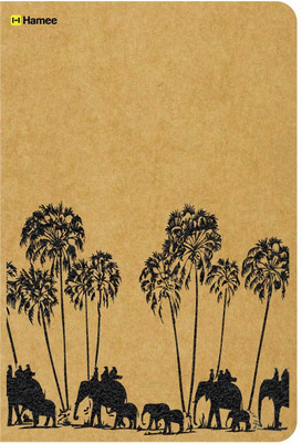 

Hamee A5 Notebook(Recyclable Designer Printed Brown Paper Bound A5 Kraft Notebook - 150 pages, A5 Size Royal Parade, Brown)