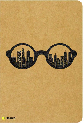 

Hamee A5 Notebook(Recyclable Designer Printed Brown Paper Bound A5 Kraft Notebook - 150 pages, A5 Size What My Eyes See, Brown)