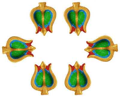 

iHandikart Terracotta (Pack of 6) Table Diya Set(Height: 1 inch)