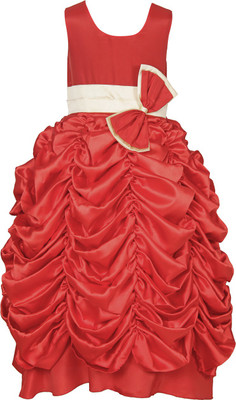 

Samsara Couture Girls Maxi/Full Length Party Dress(Red, Sleeveless