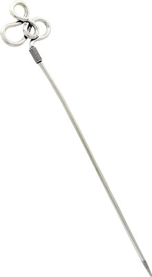 

RANVIJAY Hair Stick Bun Stick(Silver)
