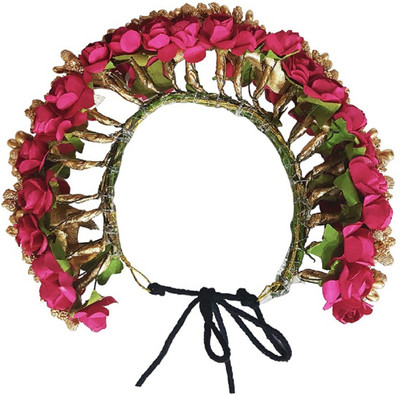 

Kabello South Indian Durga Puja Festival Hair Gajra / Accessories For Women & Girls, GF0005M Hair Clip, Bun Clip, Hair Band(Multicolor)