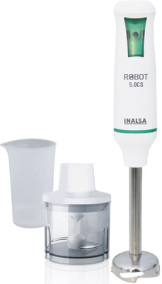 

Inalsa Robot 5.0 CS With Chopper DC Motor 500 W Hand Blender, Chopper(White, Green)