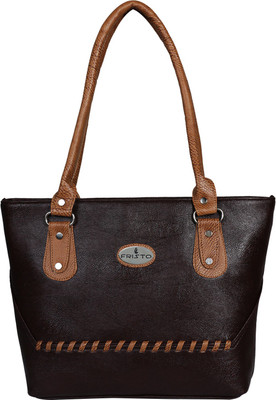 

Fristo Hand-held Bag(Brown, Beige), Beige;brown