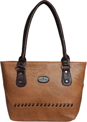

Fristo Hand-held Bag(Beige, Brown)