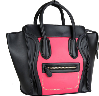 

Naisha Hand-held Bag(Pink, Black), Black;pink