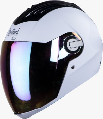 Steelbird Air New Air SBA-2 Version Dashing Stylish and Cool ISI Certified White Helmet Motorbike Helmet(White)