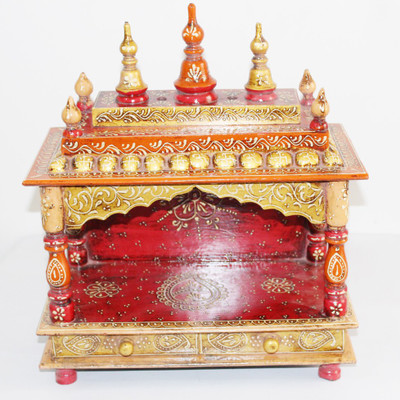 

Glorious_M Wooden Home Temple(Height: 46 cm)