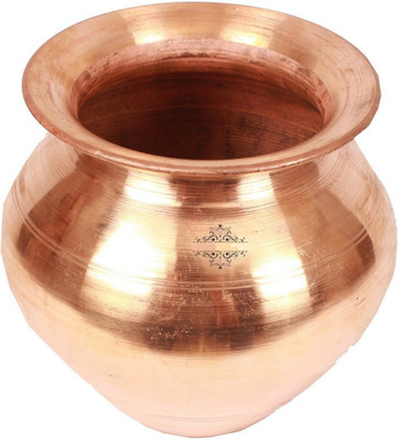 

VibeX ® India Copper Lota Pitcher Indian Drinkware Jug Ayurvedic Product Water Pitcher(0.5 L)