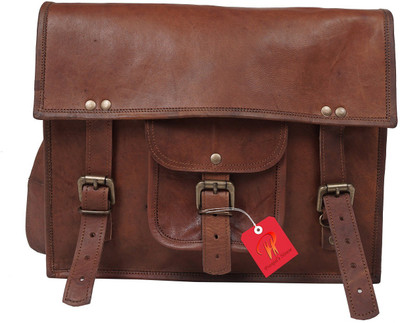 

Anshika International 13 inch Expandable Laptop Messenger Bag(Brown)