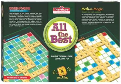 

Playmate All the Best Combo WORDPOWER n MATH-A-MAGIC game. Age: 8 Years + / 2-4 Players(Multicolor)