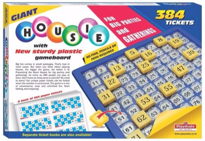 

Playmate Housie Giant 384 Tickets Game Multi Age & Player The complete family entertainment game(Multicolor)
