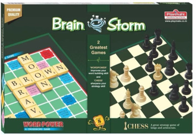 

Playmate Brainstorm - A Combo of Wordpower & Chess Age :8 Years + 2-4 Players(Multicolor)
