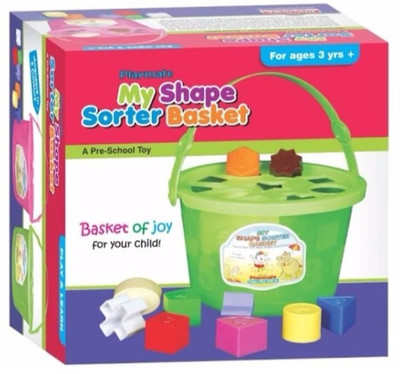 

Playmate My Shape Sorter Basket - A basket of joy Age 2 to 4 years+(Multicolor)