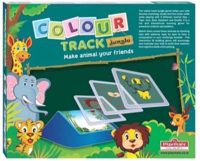 

Playmate Colour Track Jungle - IQ Building Game. Age 5 to 8 Years +(Multicolor)