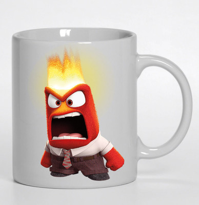 

PIXART Anger Inside Out Ceramic Mug(250 ml), White