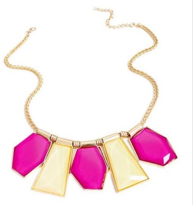 BLINGG Geometric Drops Necklace Metal Necklace