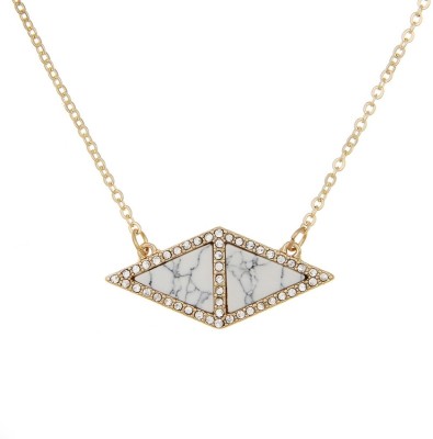 BLINGG Double Triangle Blingg Necklace Metal Necklace