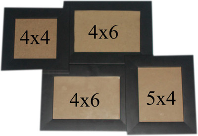 

NIRATHISAYAM Acrylic Photo Frame(Black, 4 Photos)