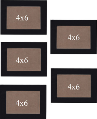

NIRATHISAYAM Acrylic Photo Frame(Black, 5 Photos)
