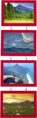 

Shoora Arts MDF Photo Frame(Red, 4 Photos)