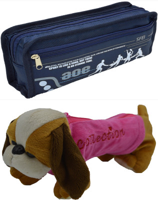 

Hrinkar Cartoon Pencil Pouch Printed and Animal Art Plastic Pencil Boxes(Set of 2, Multicolor)