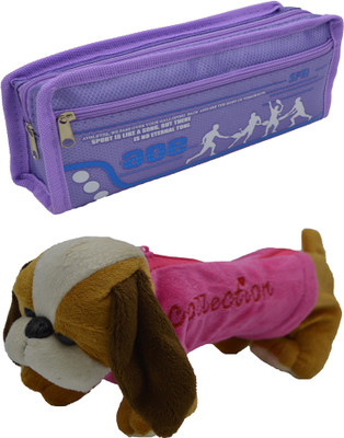 

Hrinkar Cartoon Pencil Pouch Printed and Animal Art Plastic Pencil Boxes(Set of 2, Multicolor)