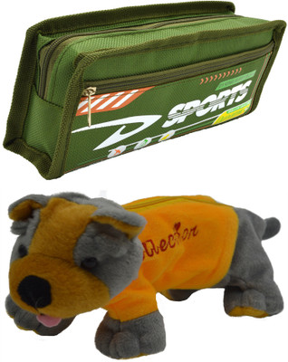 

Hrinkar Cartoon Pencil Pouch Printed and Animal Art Plastic Pencil Boxes(Set of 2, Multicolor)
