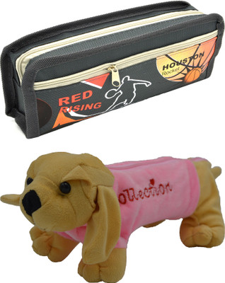 

Hrinkar Cartoon Pencil Pouch Printed and Animal Art Plastic Pencil Boxes(Set of 2, Multicolor)