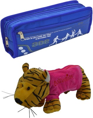 

Hrinkar Cartoon Pencil Pouch Printed and Animal Art Plastic Pencil Boxes(Set of 2, Multicolor)