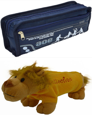 

Hrinkar Cartoon Pencil Pouch Printed and Animal Art Plastic Pencil Boxes(Set of 2, Multicolor)