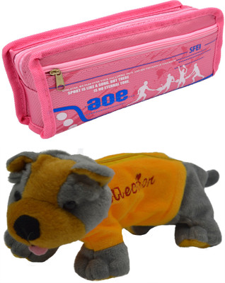 

Hrinkar Cartoon Pencil Pouch Printed and Animal Art Plastic Pencil Boxes(Set of 2, Multicolor)