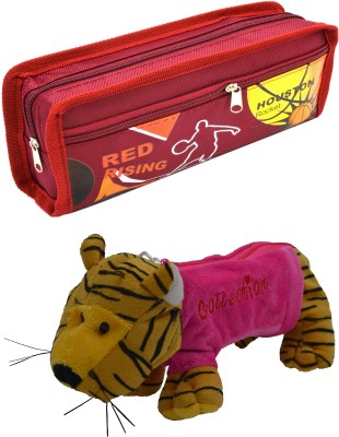 

Hrinkar Cartoon Pencil Pouch Printed and Animal Art Plastic Pencil Boxes(Set of 2, Multicolor)