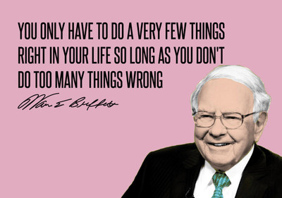 

Warren Buffett - Motivational Quotes - VALUE INVESTING - You Only Have To Do A Very Few Things Right In Your Life So Long As You Dont Do Too Many Things Wrong - Premium Quality Large Poster Paper Print(24 inch X 18 inch, Rolled)