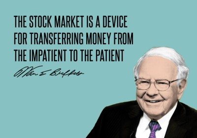 

Warren Buffett - Motivational Quotes - VALUE INVESTING - The stock market is a device for transferring money from the impatient to the patient - Premium Quality Poster Paper Print(17 inch X 12 inch, Rolled)