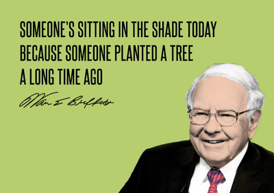 

Warren Buffett - Motivational Quotes - VALUE INVESTING - Someone Is Sitting In The Shade Today Because Someone Planted A Tree A Long Time Ago - Premium Quality Large Poster Paper Print(24 inch X 18 inch, Rolled)