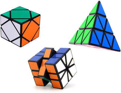 

Emob High Speed Skewb, Sequre-1,& Pyraminx Magic Rubik Cube Combo Puzzle Brainstorming Game Toy(3 Pieces)