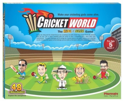 

Playmate Hide N Seek Cricket World theme puzzle. Age 5 to 8 Years +(6 Pieces)