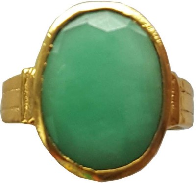 RS JEWELLERS 5.25 RATTI NATURAL EMERALD PANCHDHATU Metal Emerald Gold Plated Ring