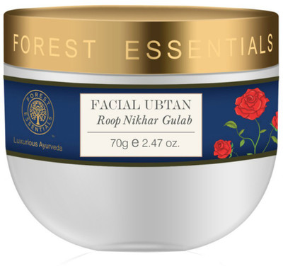 Forest Essentials Facial Ubtan, Roop Nikhar Gulab Scrub(70 g)