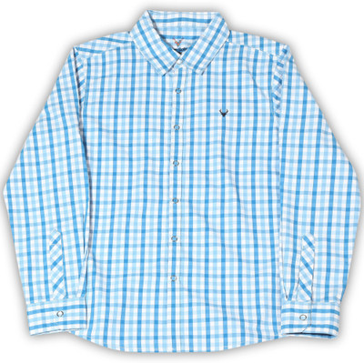 

Allen Solly Junior Boys Checkered Casual Blue Shirt