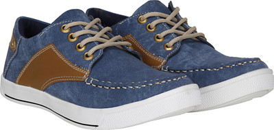 

Knot n Lace Style Sneakers For Men(Blue, Brown