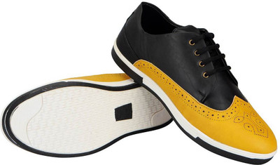 

FAUSTO Trendy Casuals For Men(Yellow, Yellow black